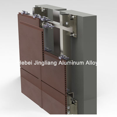 গুণ  20mm Thickness Terracotta Facade Support System কারখানা